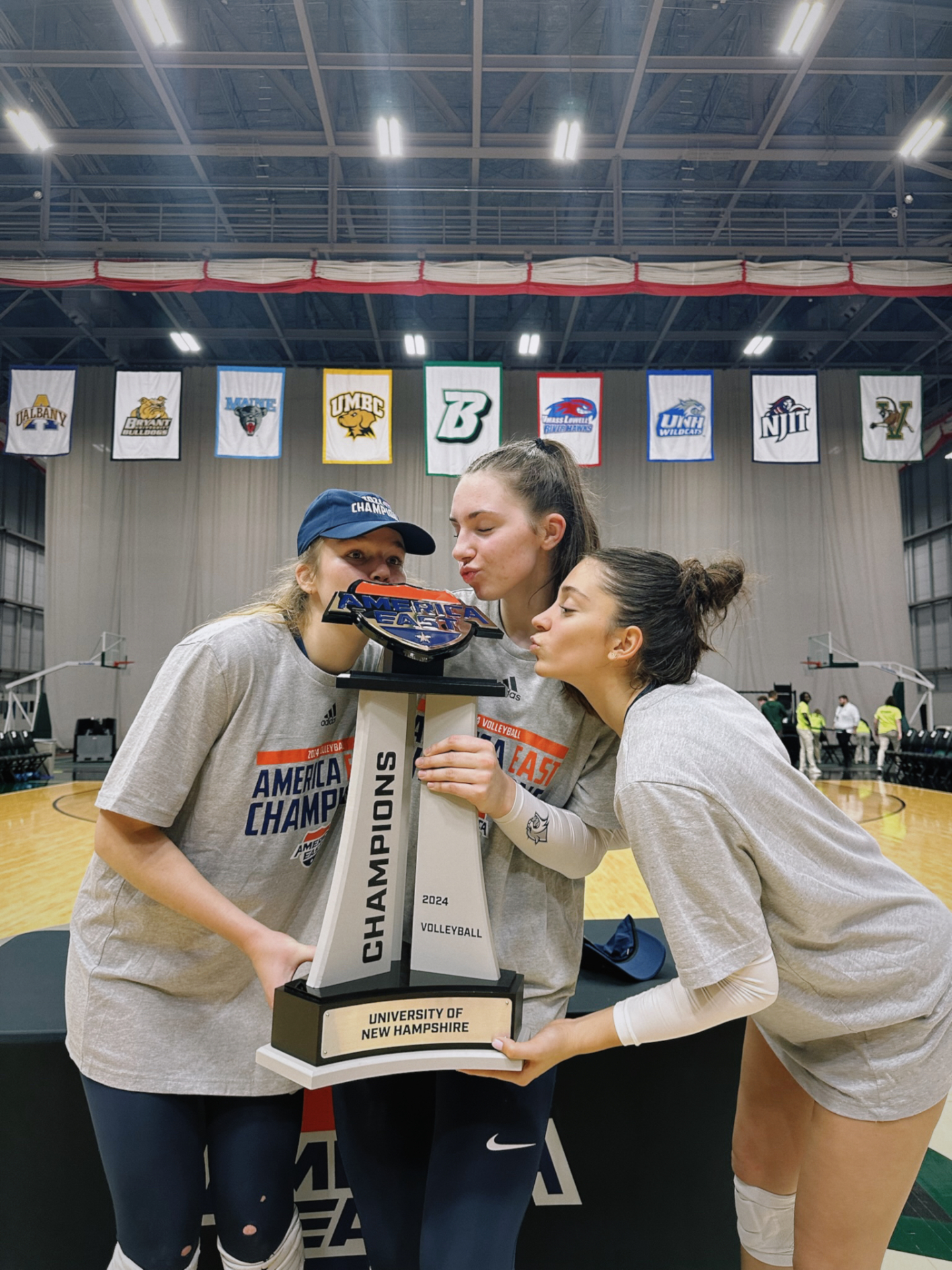 america east '24 — kissing the trophy